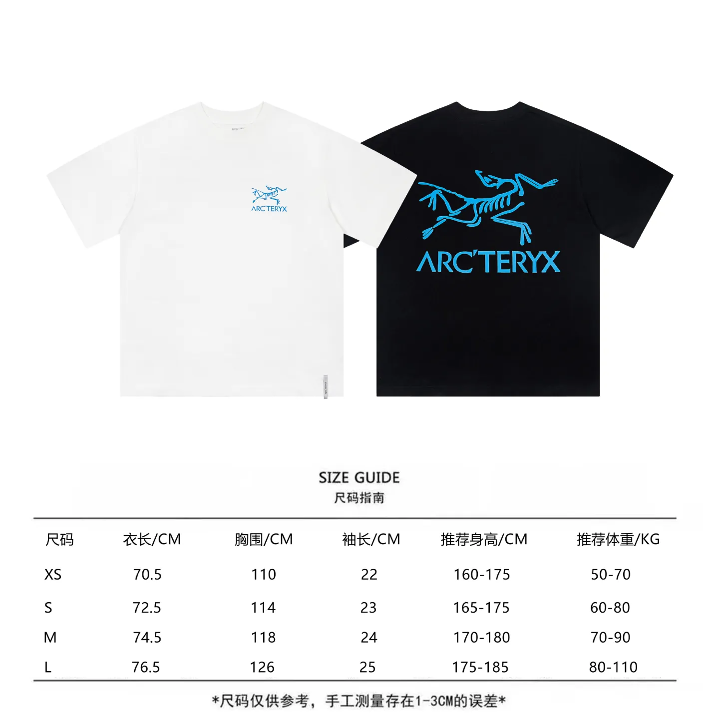Arcteryx Cormac Series Logo LS T Same Style ✅ Size：XS S M L Black White